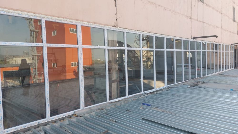 Пластиковые окна двери Алмата перегородки балконы форточки скидки