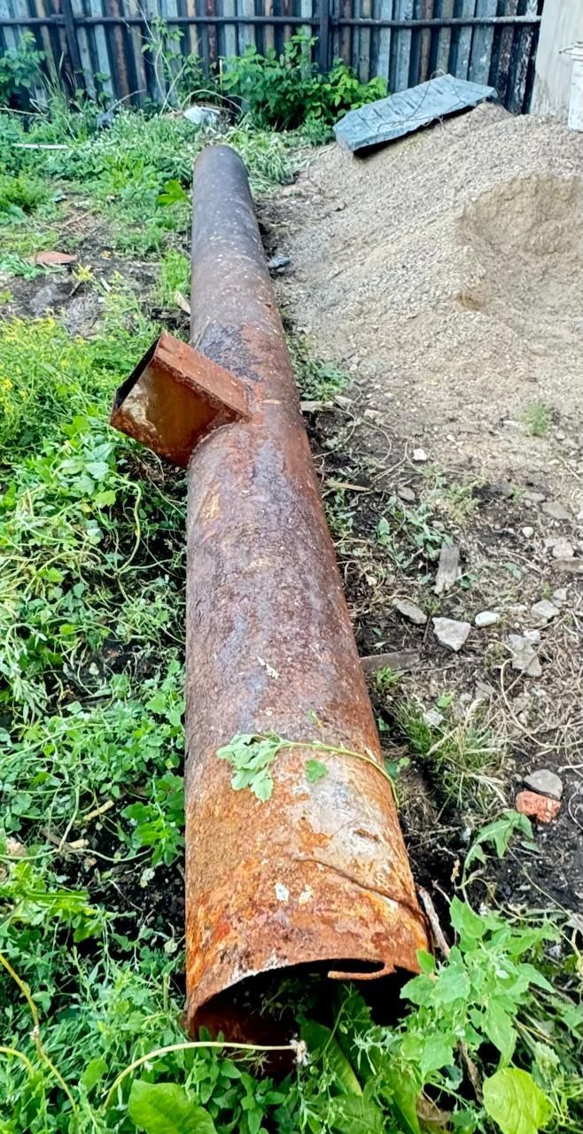 Железная труба для дымохода