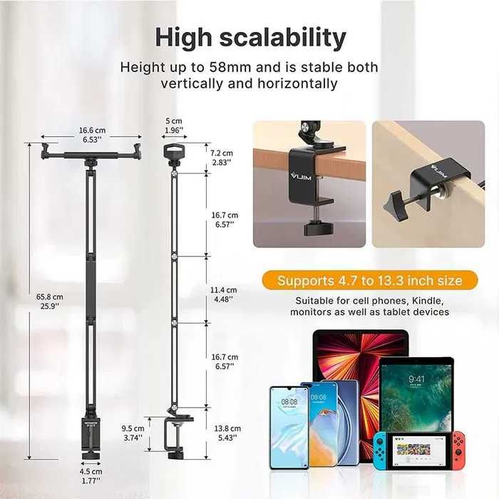Держатель для планшета Ulanzi HP001 Metal IPad Tablet Holder