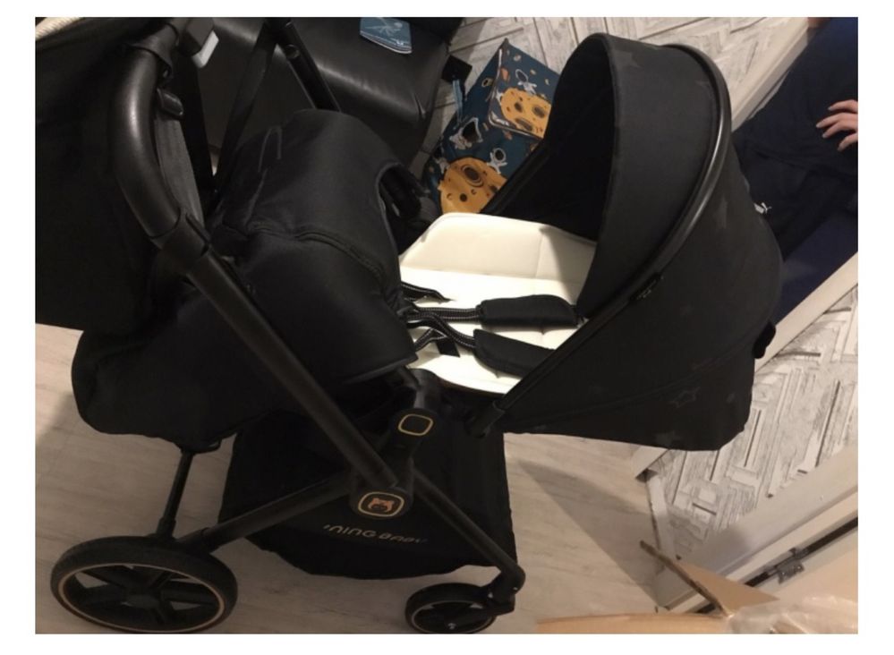 Коляска проулчная  linig baby  Z1PRO,Желтый черный