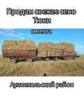 Сено зеленое с места тюк рулон