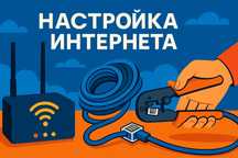 Настройка интернета, Протяжка кабеля (оптоволокно и тд), обжим utp итп
