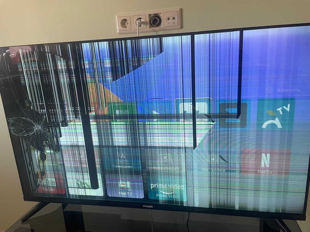 Продам Телевизор AVALON-модель43D7000 новый с полосами