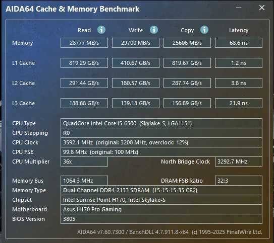 Оперативная память Crucial  8GB (2x4GB)