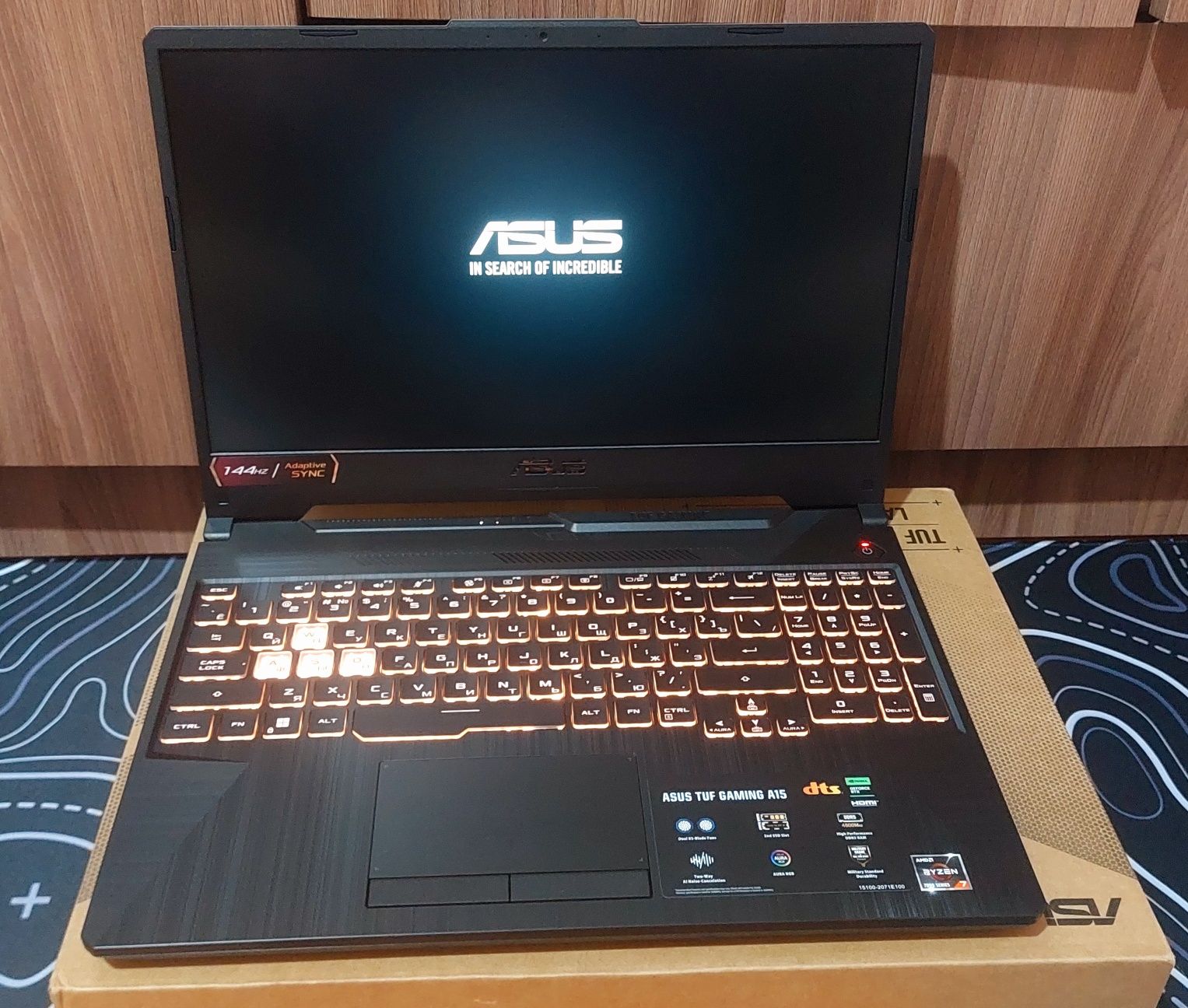 Asus Tuf gaming А15 Ryzen 7×7 Jet 2024 !