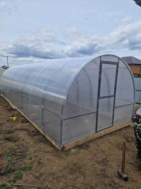 Теплицы  Мария Делюкс Премиум. Поликарбонат Сотовый 4мм 6мм 8мм