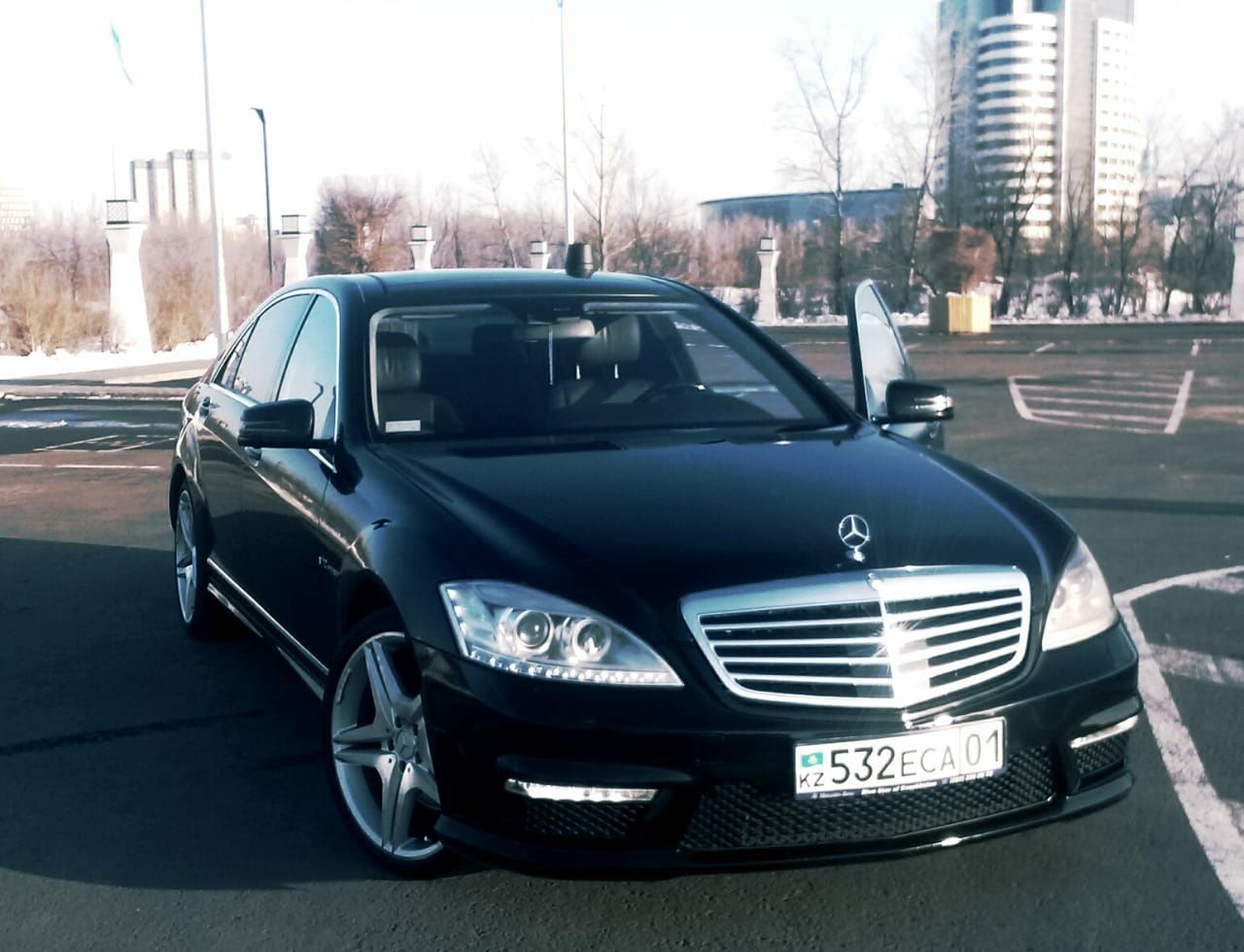 Противотуманки ДХО мерседес W221 AMG