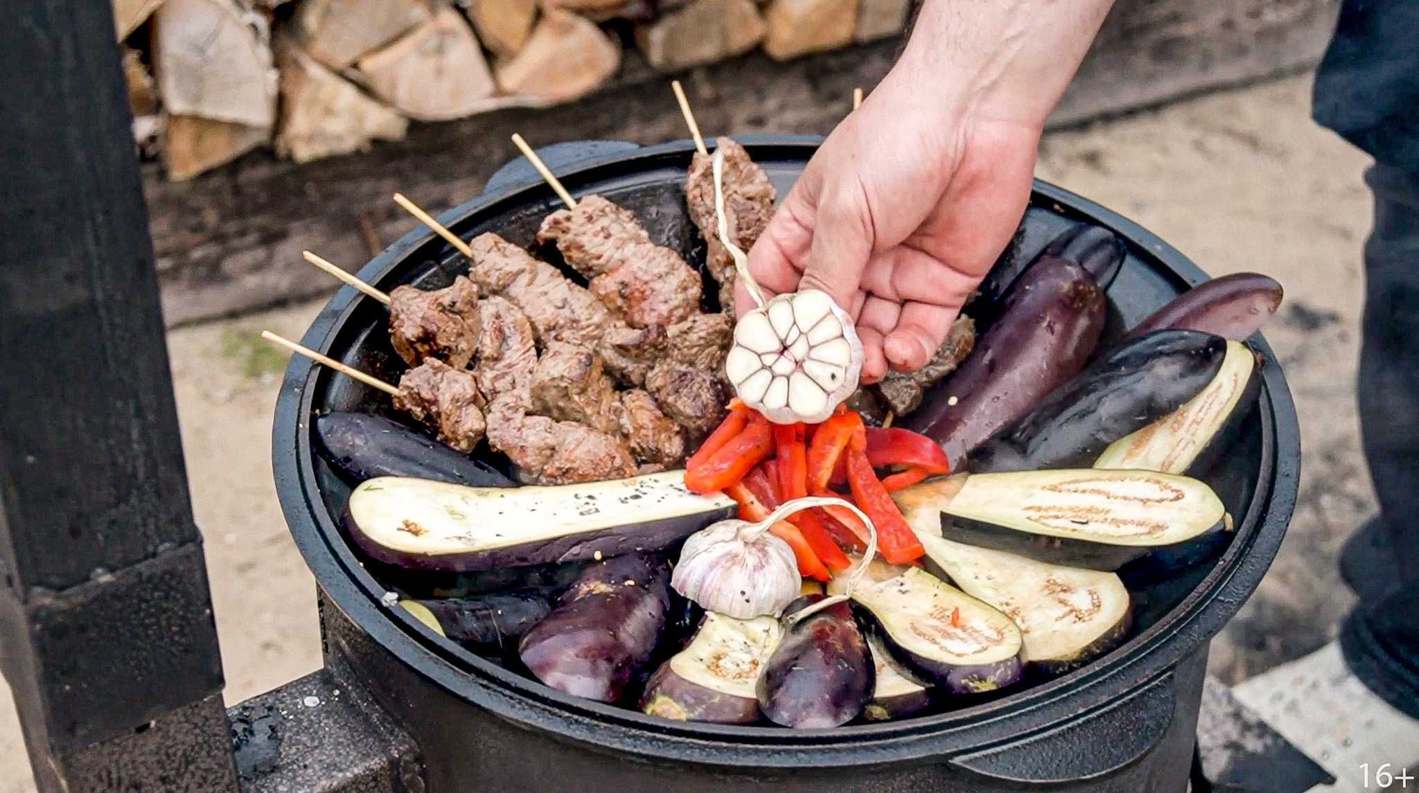 Чугунный садж , чугунные гриль решетки