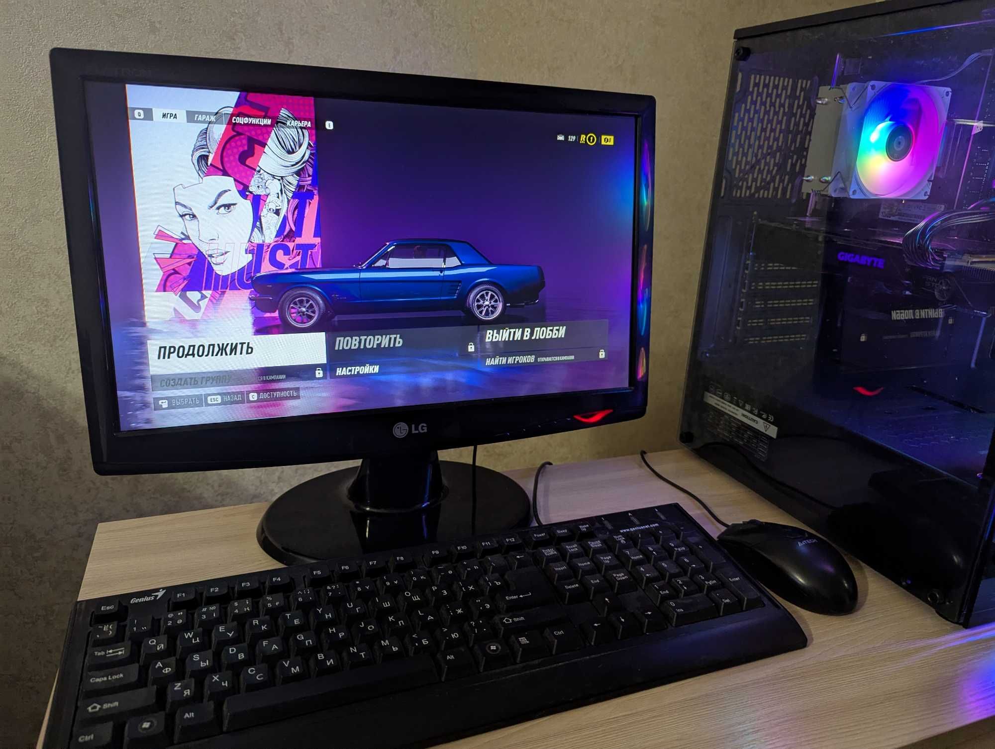 Игровой компьютер Core I5 10400F + GTX 1070 8Gb