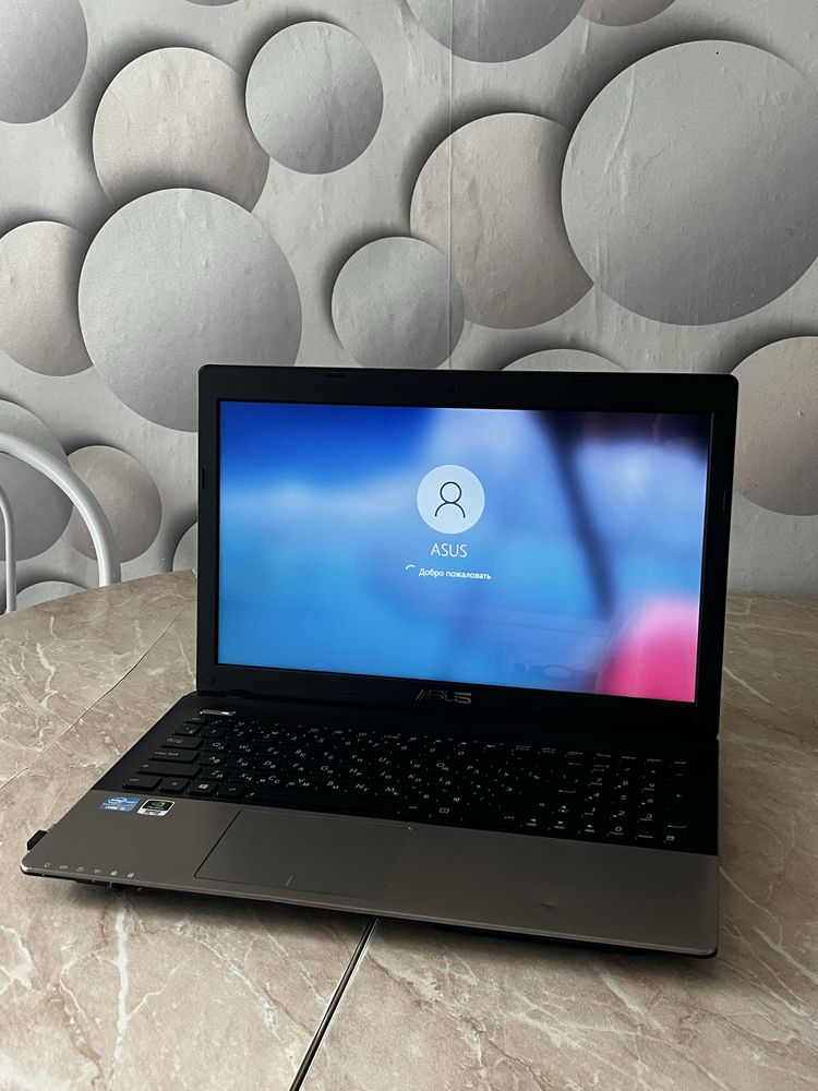 Ноутбук Asus K55VD в хорошем состоянии, 16 ГБ ОЗУ, SSD, Лицензия