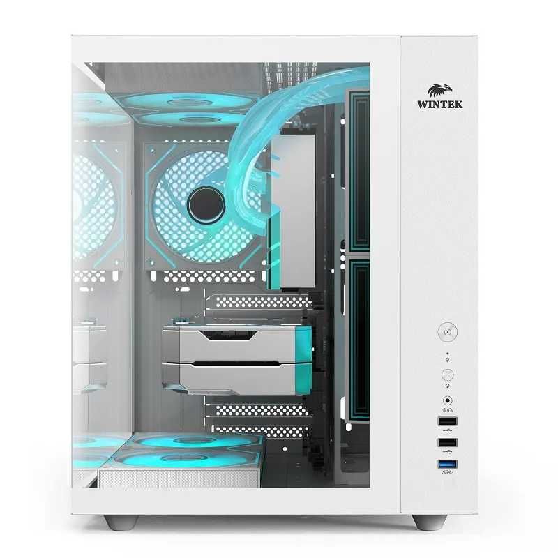 Корпус Wintek Cube Pro V909-W TG, ATX White