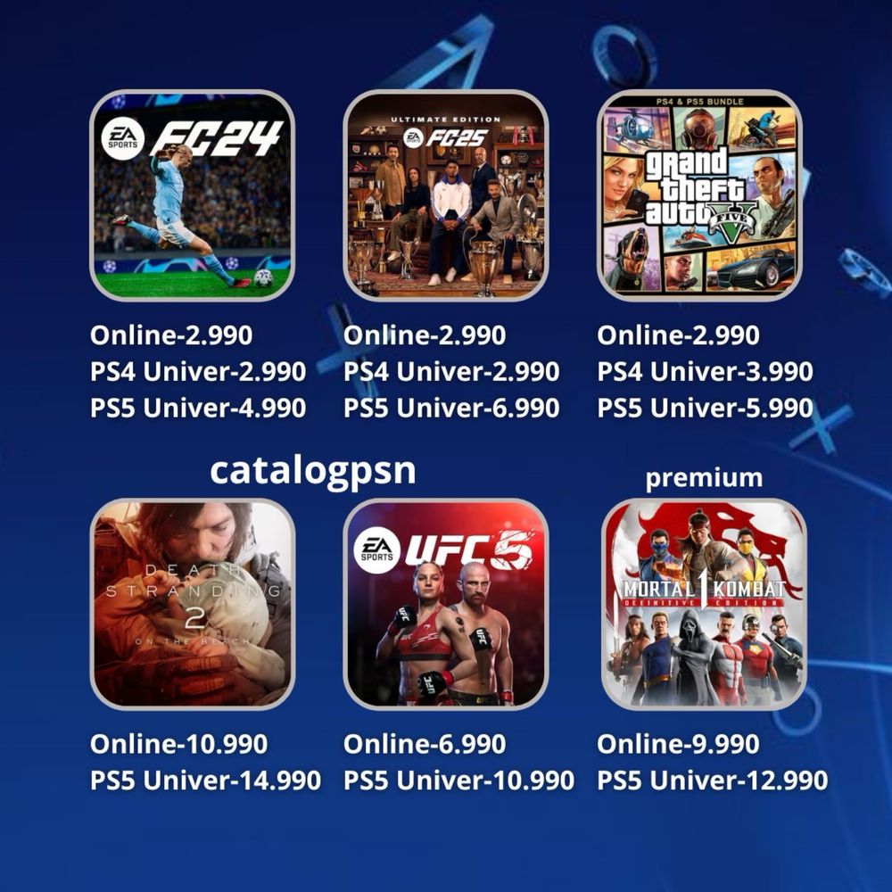 игры на Ps4/ps5 , установка игр на пс4/пс5