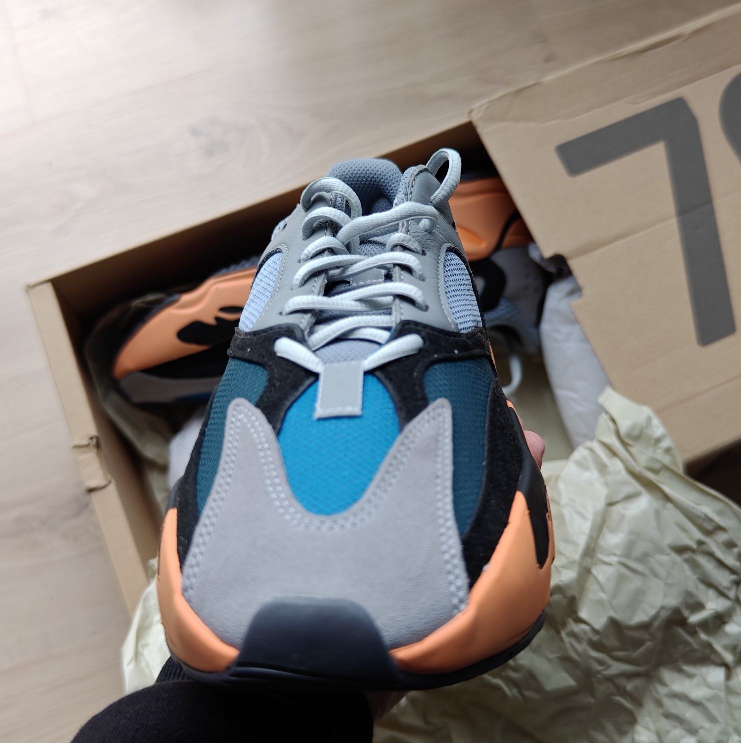 Кроссовки yeezy boost 700 wash Orange,  41.5, оригинал