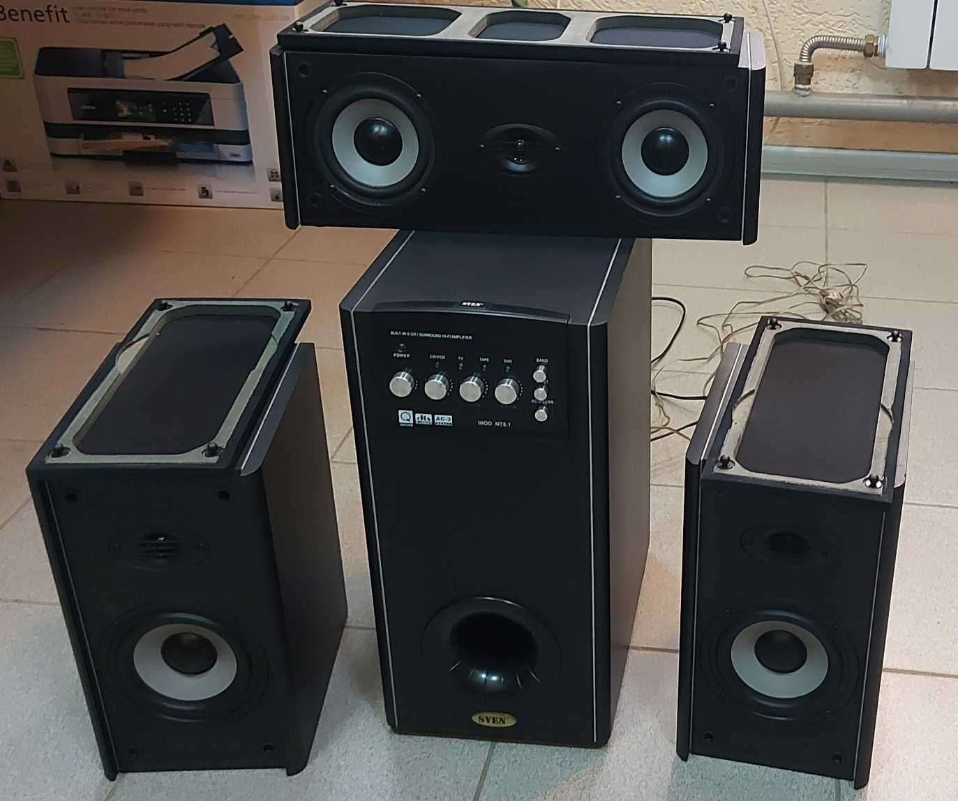 Акустическая система с сабвуфером  — Sven IHOO MT5.1 125W