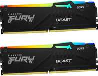Оперативная память DDR5 Kingston FURY  RGB [KF556C40BBAK2-64] 64 ГБ
