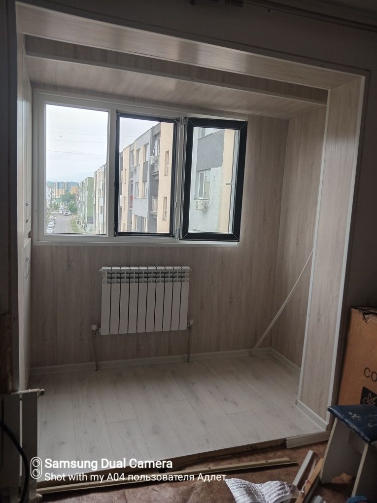Балкона утепление  Остекление