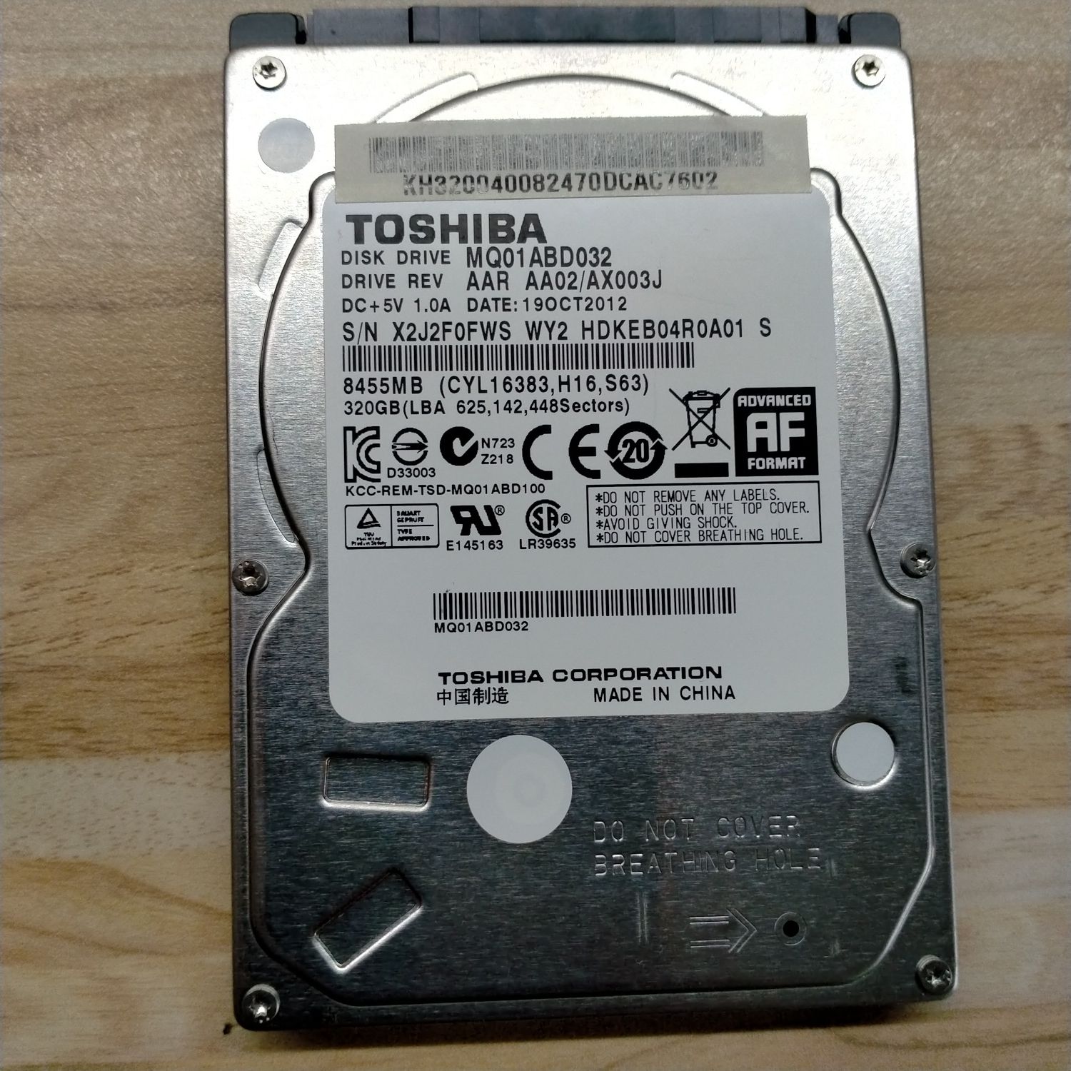 Внешний жесткий диск 320Gb 2.5