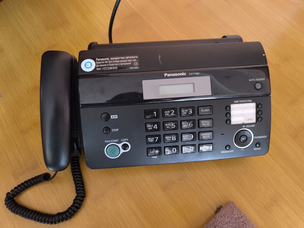 Факс Panasonic kx-ft982