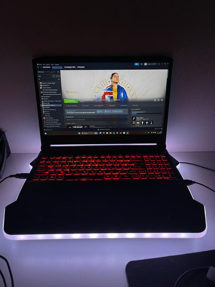 Продается Acer nitro 5 Ryzen в отличном состояний+ steam акк 50 игр