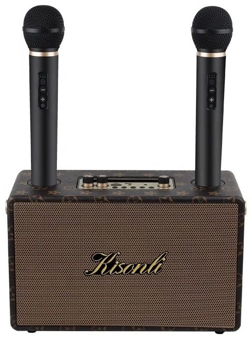 Портативная колонка Kisonli G101 ретро для караоке Bluetooth 2400 mAh