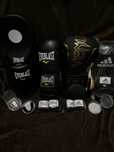 Боксерские перчатки venum шлем лапа бинт капа Everlast