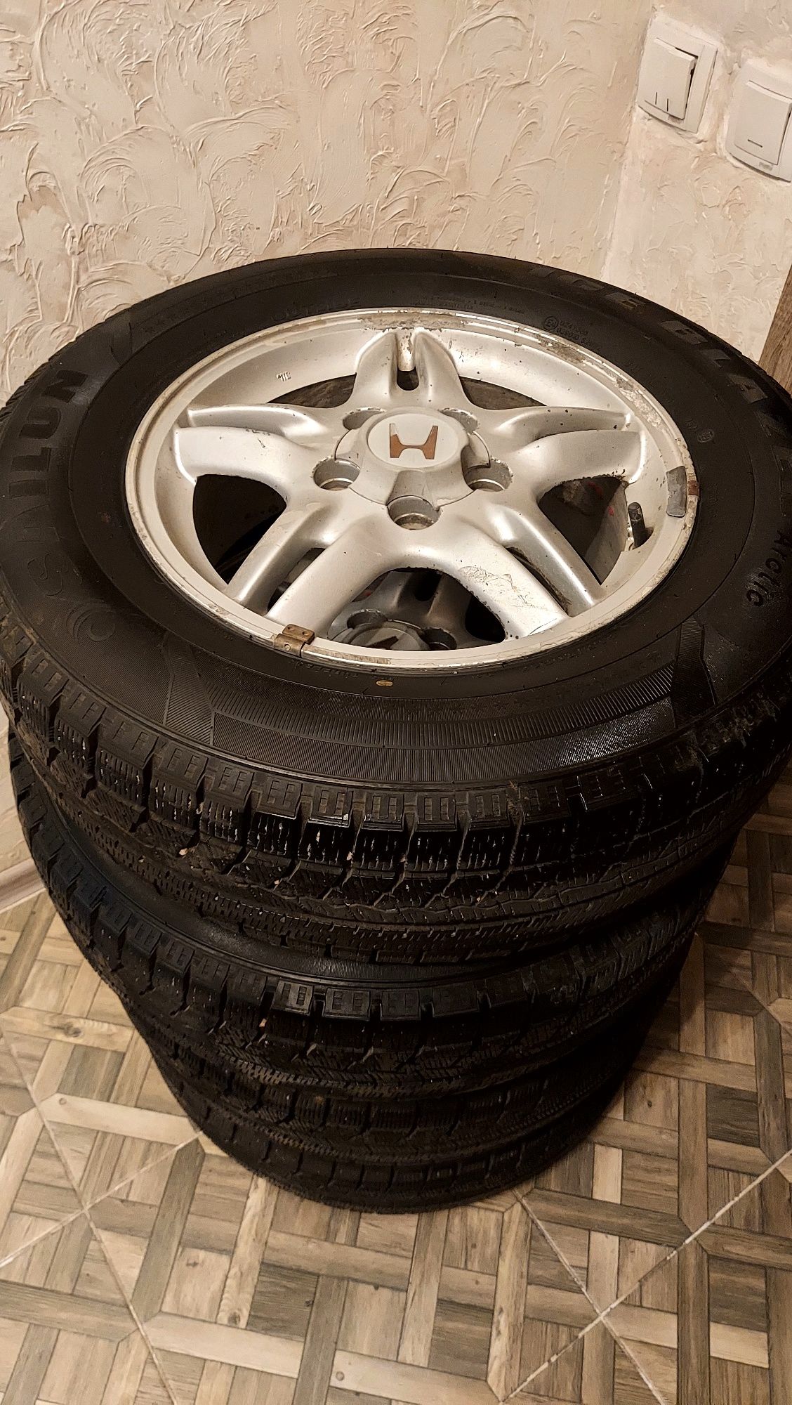 Диски с резиновый на Honda CR-V 205/70/R15