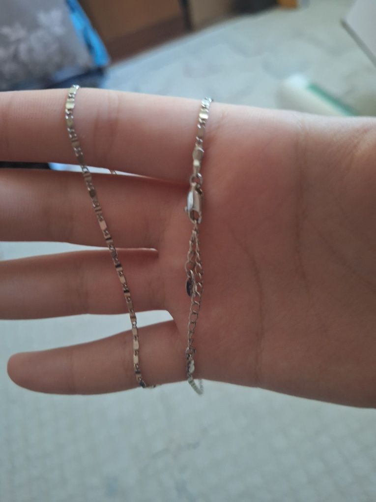 Цепочка женская серебристая