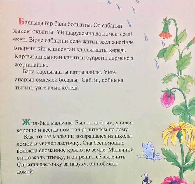 Книга (тонкая) на двух языках
