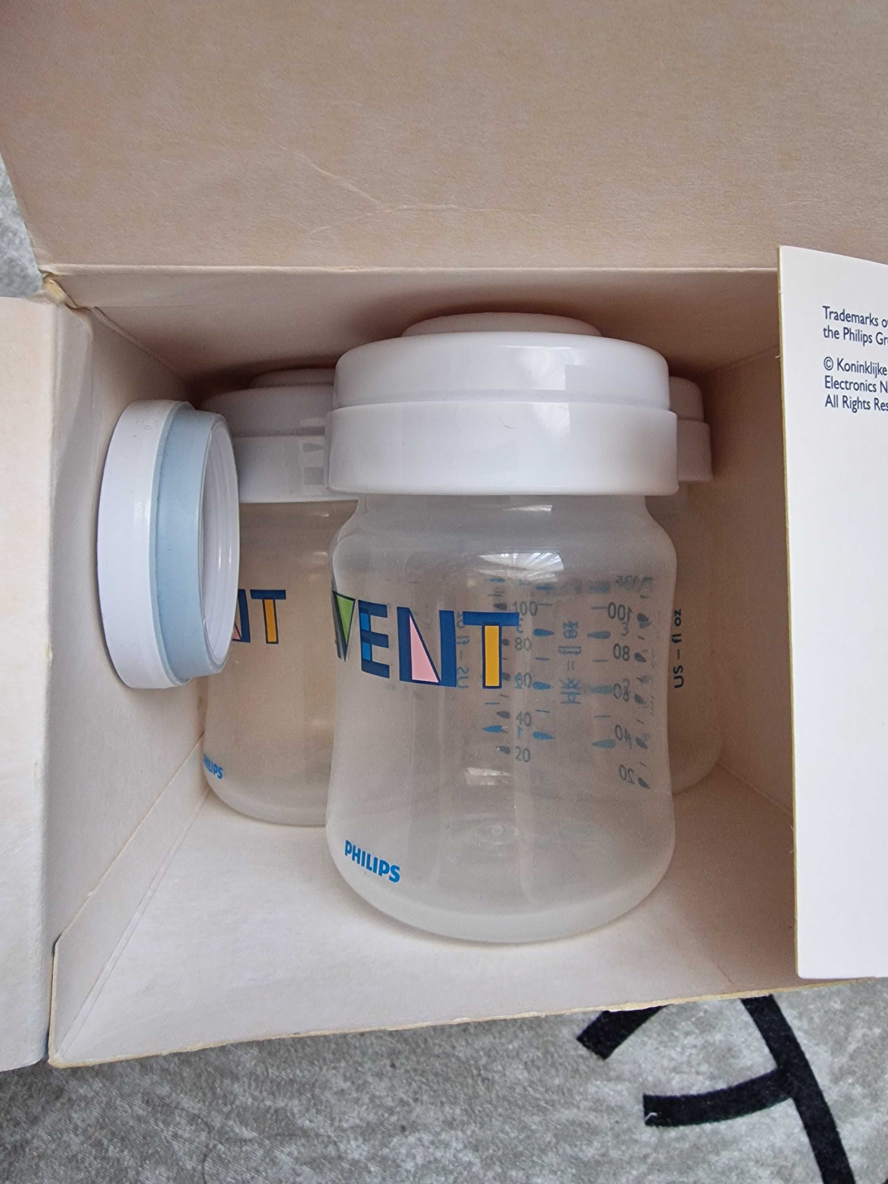 Avent молокоот мех+3 бут для хранения (бу)+ силик.крышки+крышки(новые)