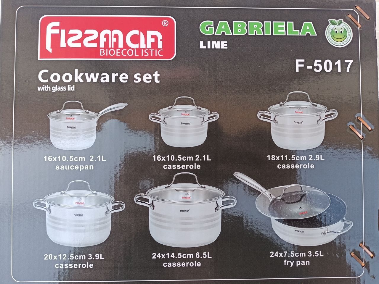 Набор кастрюль Fissman 5017 без чайник