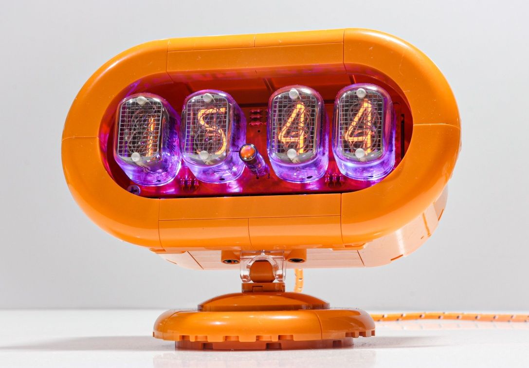 Nixie clock lego часы на газоразрядных лампах ИН-12 ссср винтаж
