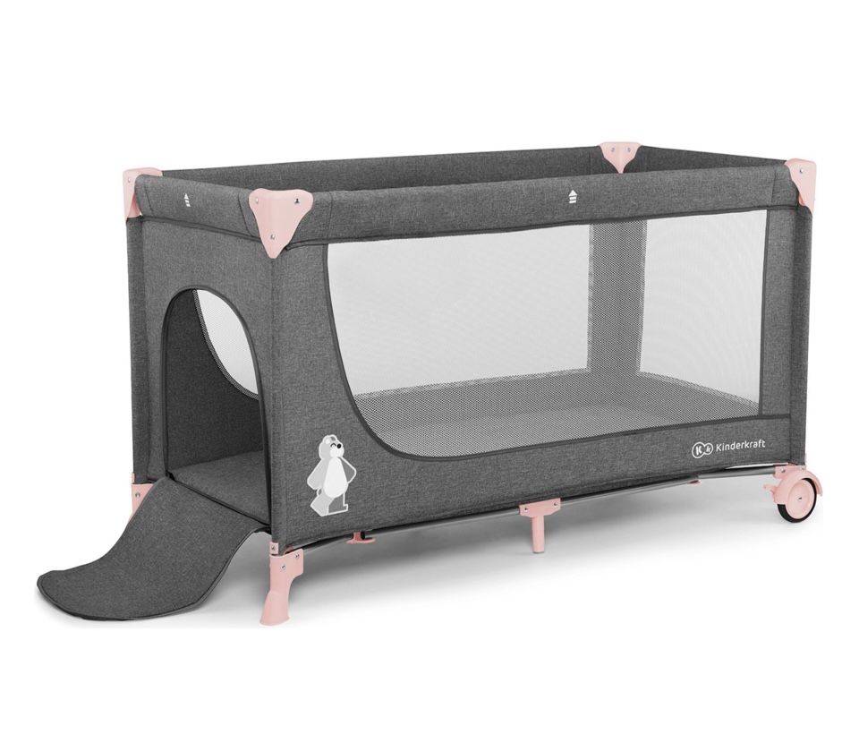 Манеж кроватка Kinderkraft JOY Pink