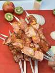 Шашлыки в сыром и жаренном в виде