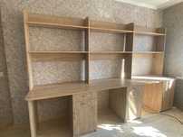Оқушыларға арналған 3 адамдық парта,