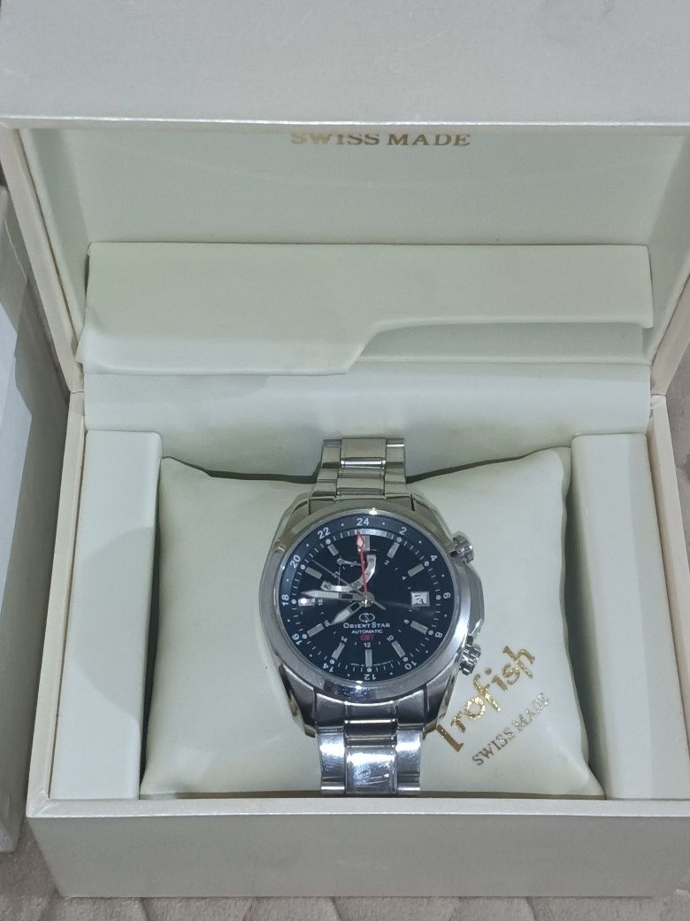 Часы механические Orient star automatic GMT