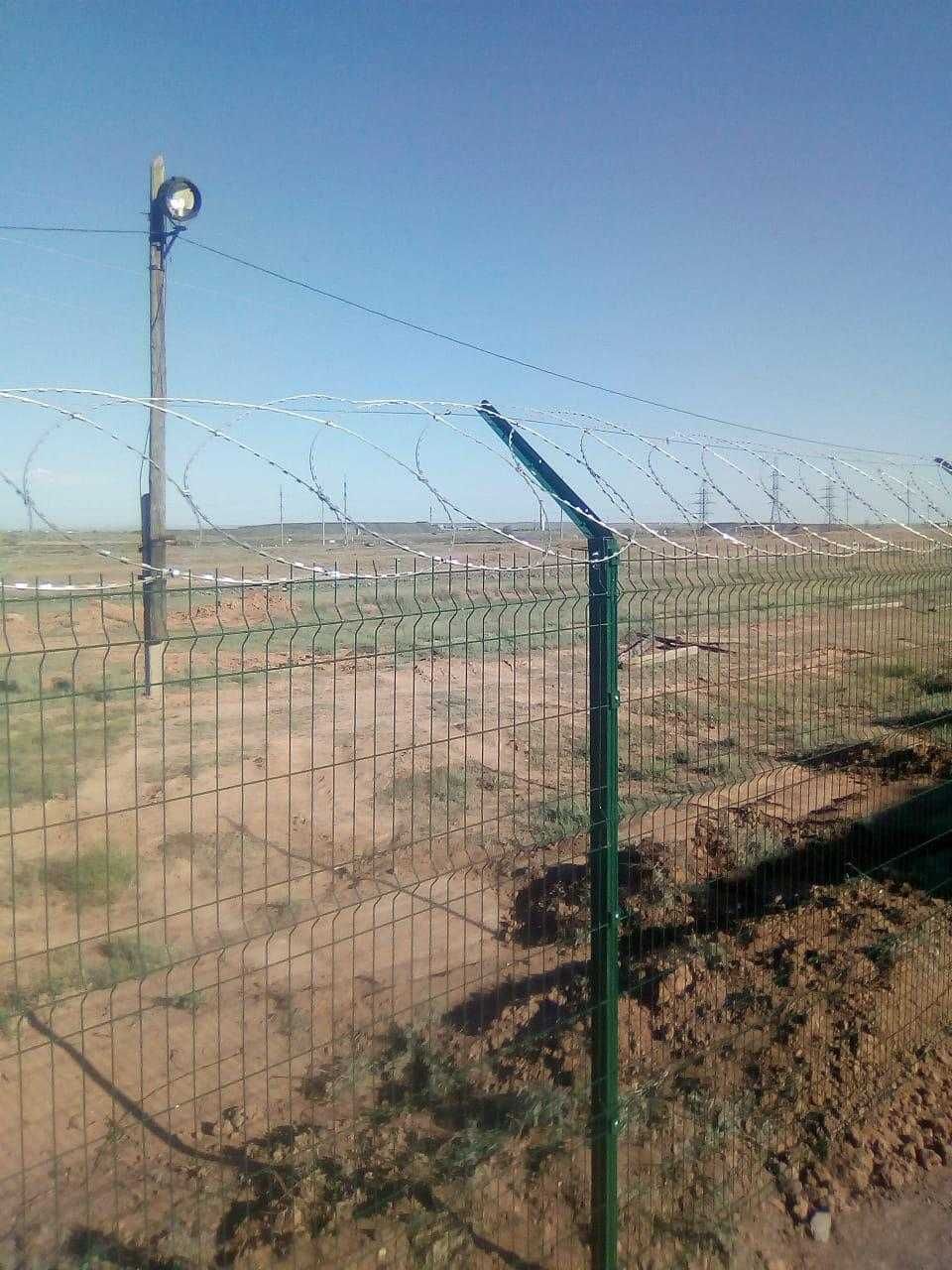3д ограждения панели столбы и крепления