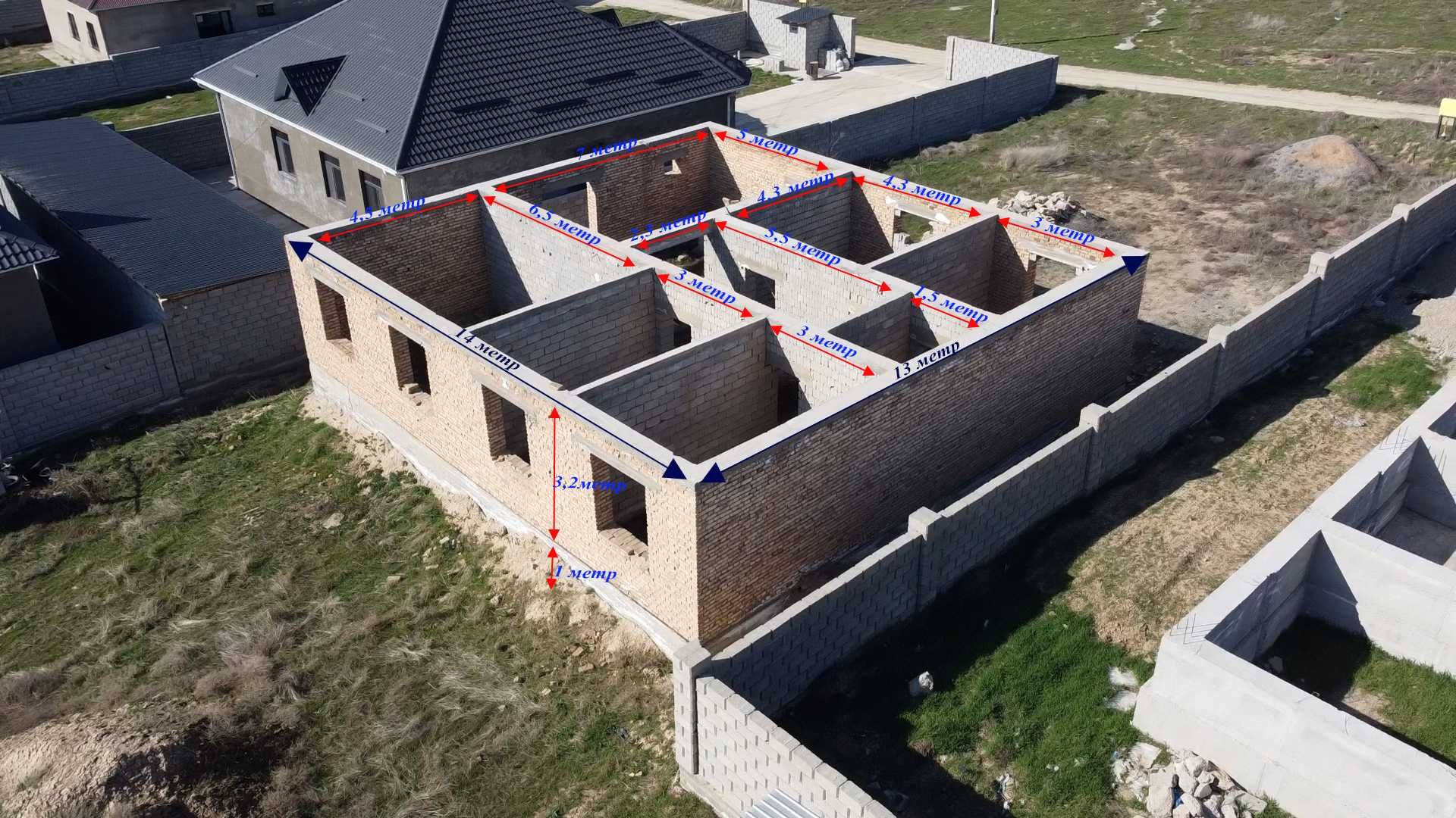 мкр Арғымақ, Көктау көшесі, уч №537, Үйдің размері: 13 х 14 мер
