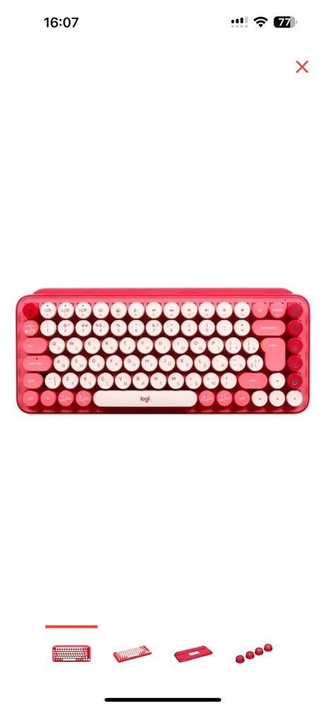 Клавиатура Logitech POP Keys розовый