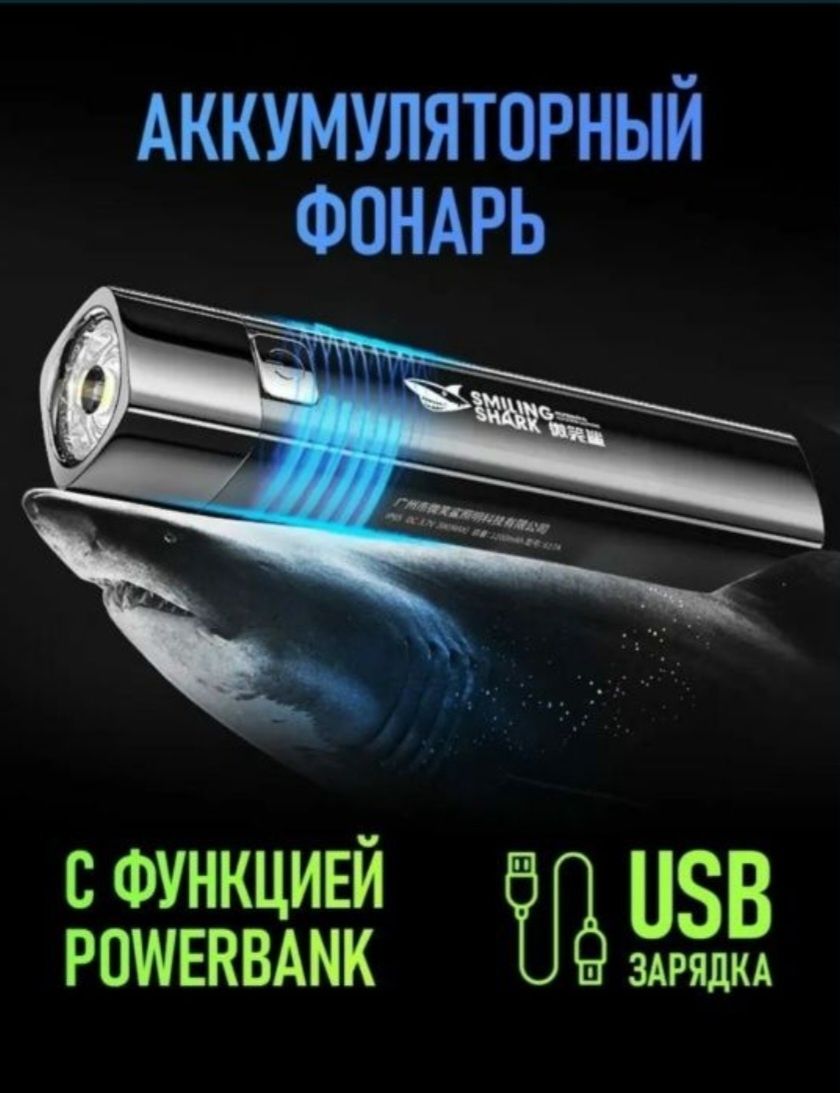 Пауэрбанк + Фонарик.