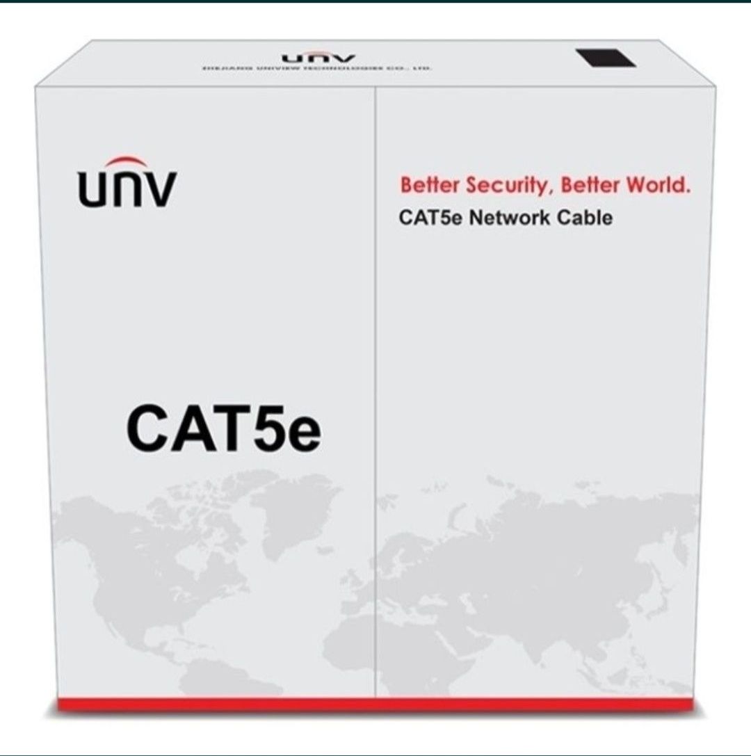 Продам сетевой кабель 5е UTP медь Hikvision; Dahua; Unv в наличии