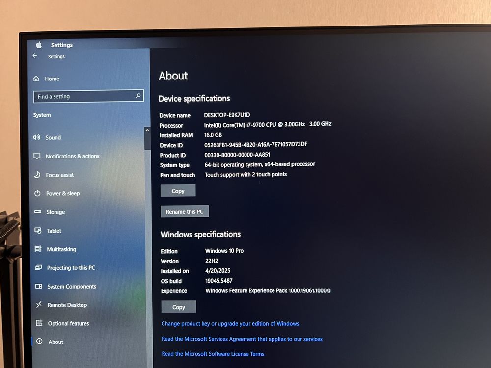 Игровой компьютер I7 9700 GTX 1660 16GB