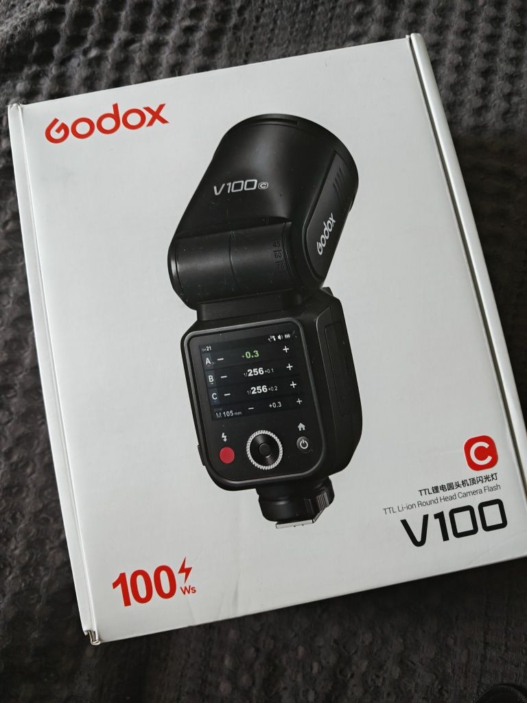 Вспышка Godox V100 Flash для Canon