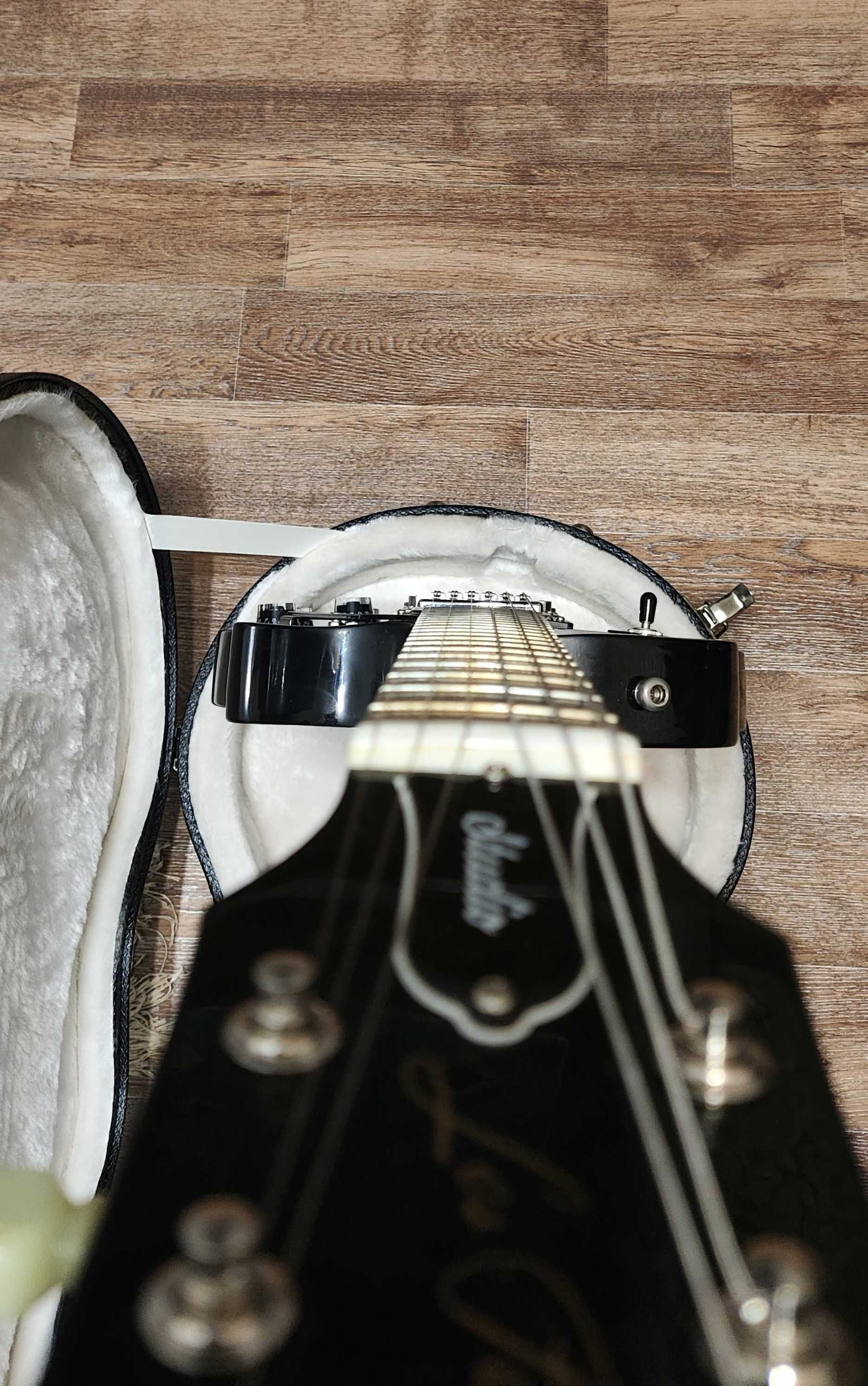 Электрогитара Gibson Les Paul Studio Black Upgraded 2012