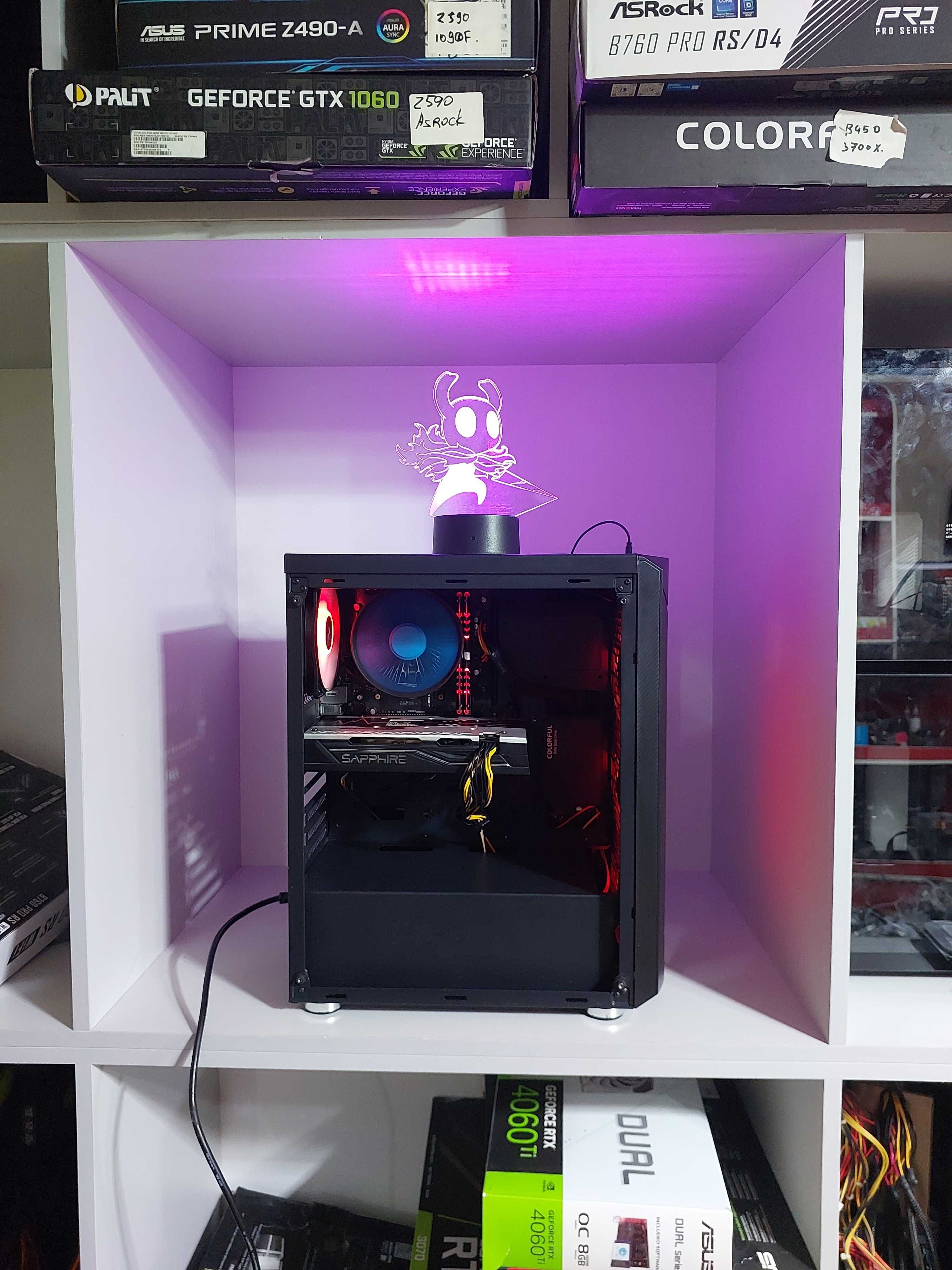 Мощный игровой компьютер Intel core i3-10100f, RX570 8gb