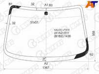 Стекло лобовое CHEVROLET AVEO 3/4/5D HBK 03-08/DAEWOO KALOS 3/4/5D 02-