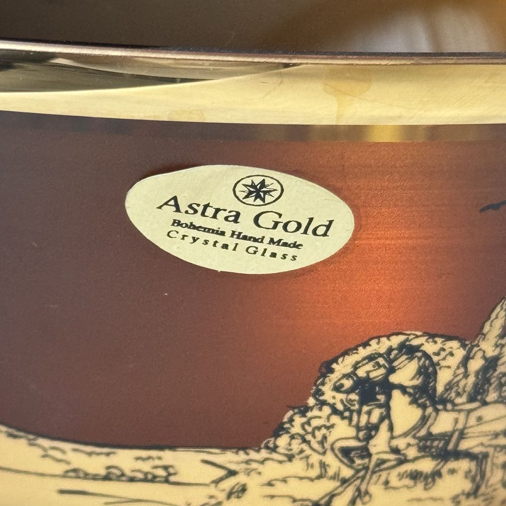 Astra Gold Bohemia чаши вазы фруктовница сервиз