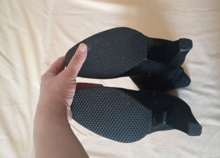 Новые натуральные замшевые сапоги фирмы Ekol, 36 р.