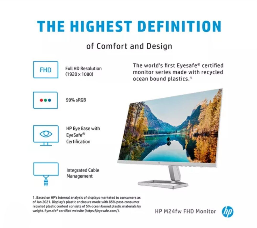 HP 24fw 23.8-inch Display with Audio за 15000₸