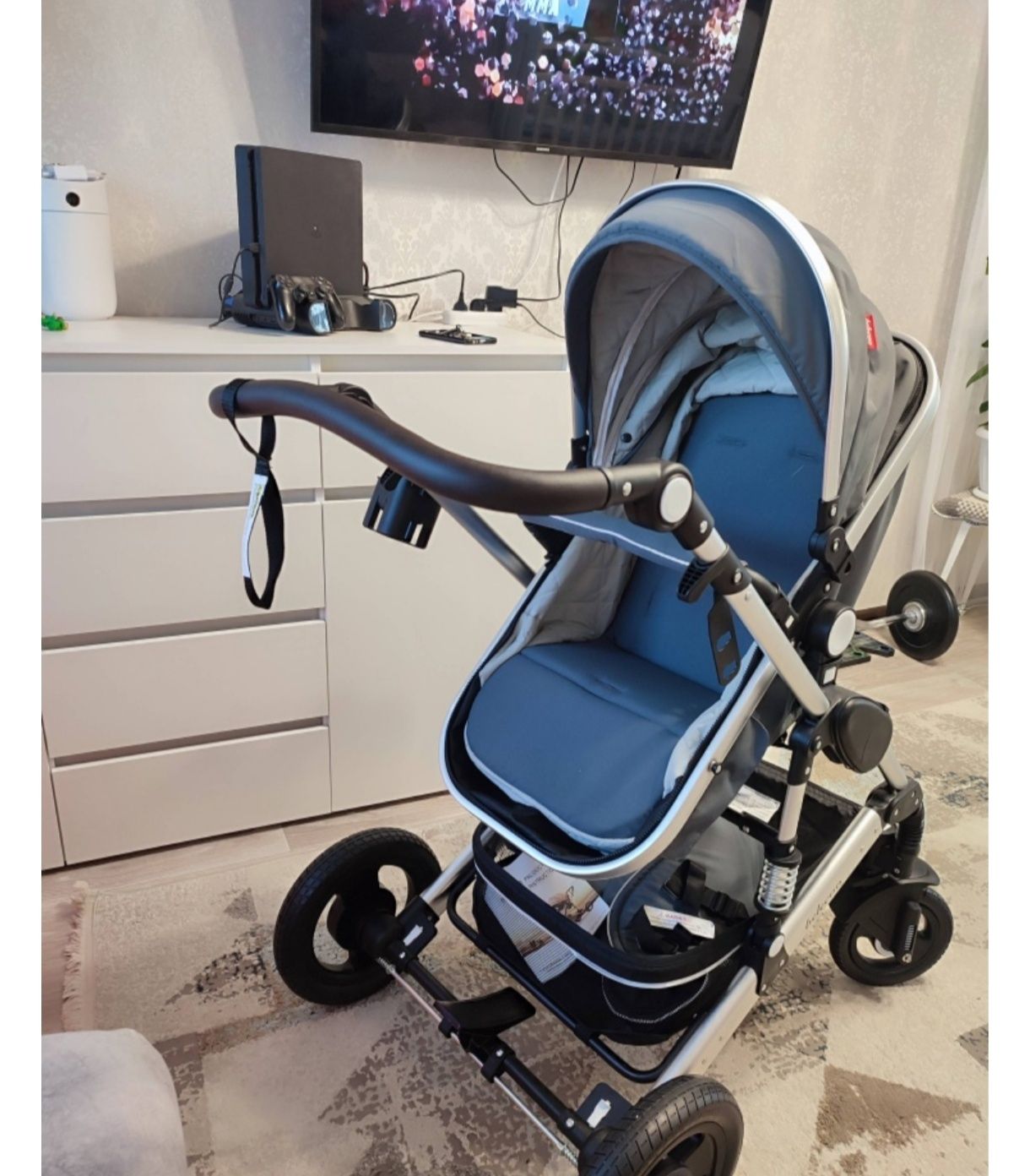 Коляска 2 в 1 Belecoo Q3-535, серый