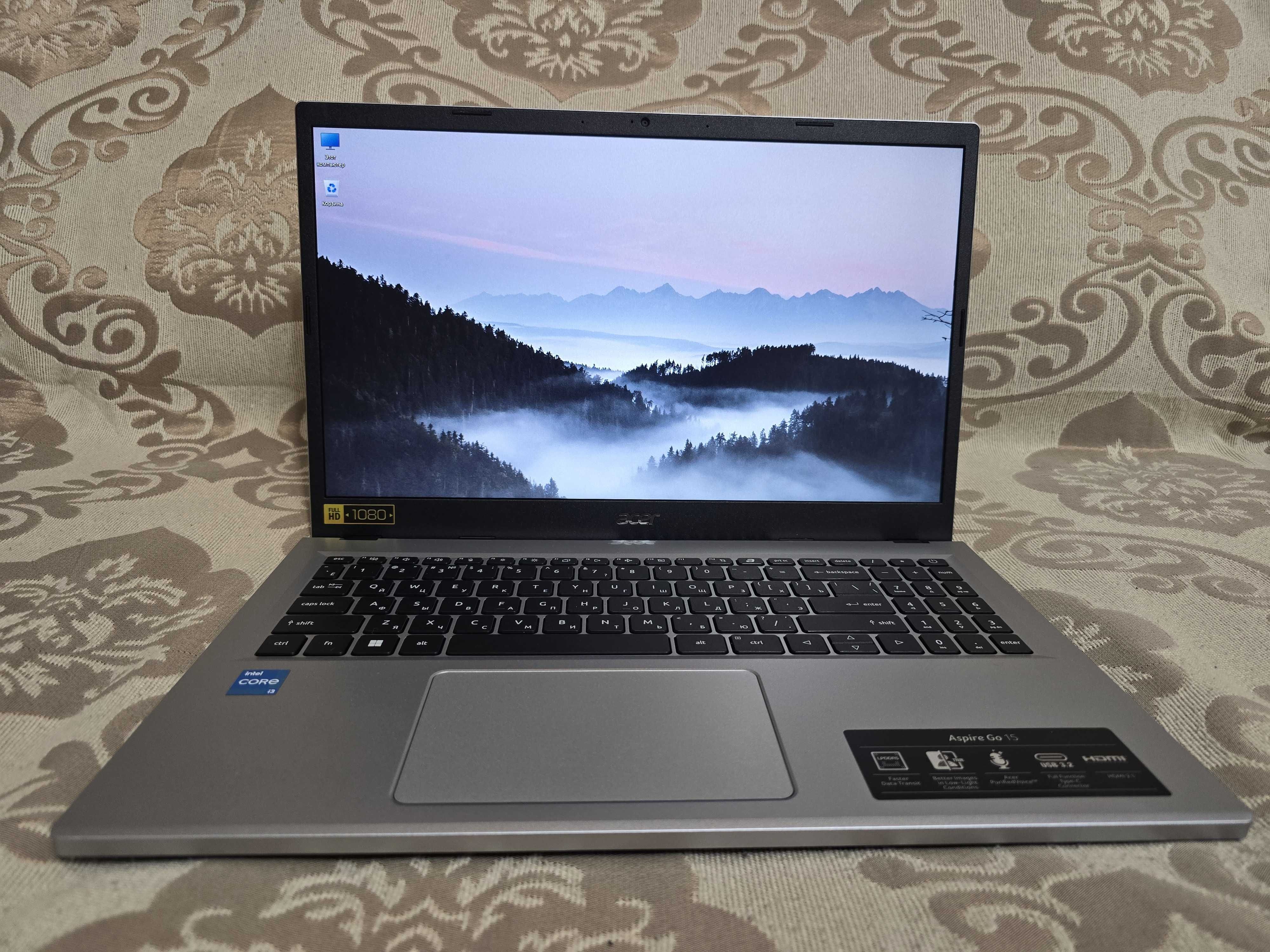 Acer Aspire Go 15 новый ноутбук / 0% износ аккумулятора